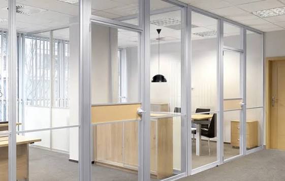 Illustrative interior ceiling and partition context