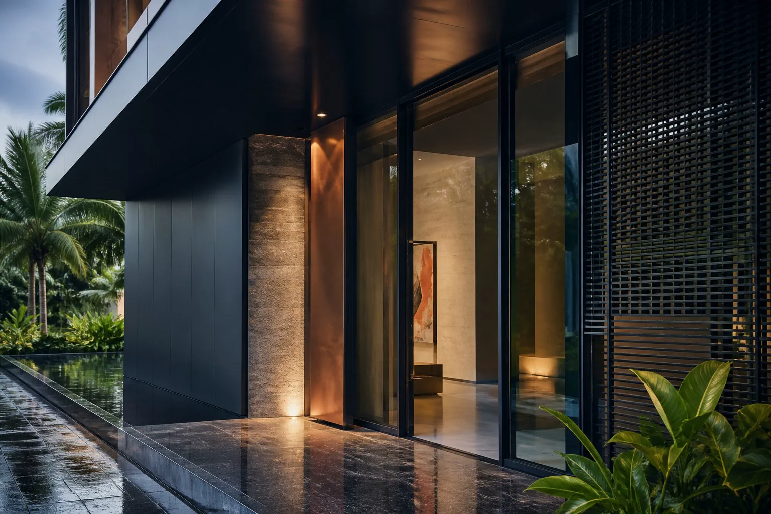 Integrated glazed architectural opening